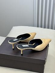 Fortok Alaïa Le Coeur Heart mules Suede Beige - 2