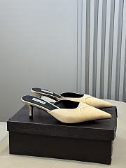 Fortok Alaïa Le Coeur Heart mules Suede Beige - 5
