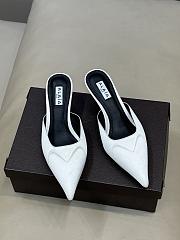 Fortok Alaïa Le Coeur Heart mules Suede White - 1