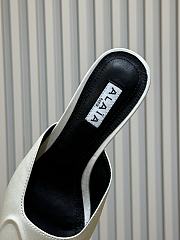 Fortok Alaïa Le Coeur Heart mules Suede White - 4