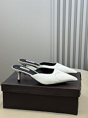 Fortok Alaïa Le Coeur Heart mules Suede White - 5