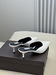 Fortok Alaïa Le Coeur Heart mules Suede White - 6