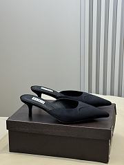 Fortok Alaïa Le Coeur Heart mules Suede Black - 6