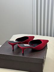 Fortok Alaïa Le Coeur Heart mules sude Hot Pink - 2