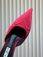 Fortok Alaïa Le Coeur Heart mules sude Hot Pink - 3