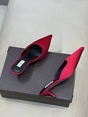 Fortok Alaïa Le Coeur Heart mules sude Hot Pink - 4