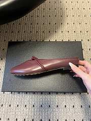 Fortok Bottega Veneta Knot Leather Mules Rouge 1cm - 3