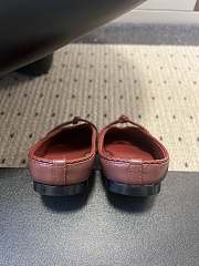 Fortok Bottega Veneta Knot Leather Mules Rouge 1cm - 5