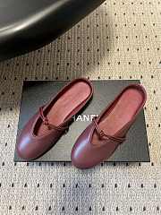 Fortok Bottega Veneta Knot Leather Mules Rouge 1cm - 4
