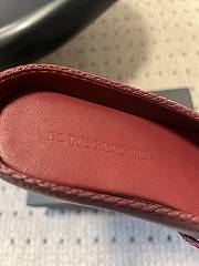 Fortok Bottega Veneta Knot Leather Mules Rouge 1cm - 2