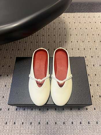 Fortok Bottega Veneta Knot Leather Mules Light Yellow 1cm