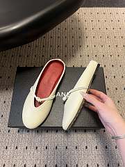 Fortok Bottega Veneta Knot Leather Mules Light Yellow 1cm - 6