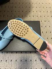 Fortok Bottega Veneta Knot Leather Mules Blue 1cm - 5