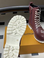 Fortok Louis Vuitton Illusion Ankle Boots Burgundy - 4