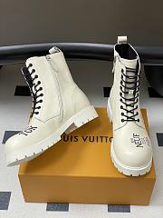 Fortok Louis Vuitton Illusion Ankle Boots White  - 6