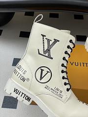 Fortok Louis Vuitton Illusion Ankle Boots White  - 5