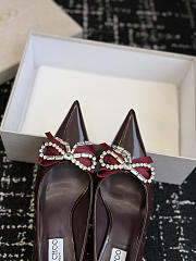 Fortok Jimmy Choo Auria 70 Bump Burgundy  - 4