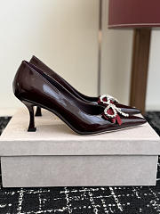 Fortok Jimmy Choo Auria 70 Bump Burgundy  - 3