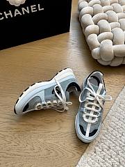 Fortok Chanel 25C Sneakers Suede Blue - 6