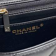 Fortok Chanel Small Graphic Frame Flap Bag in black 13.5 x 19.5 x 7cm - 6