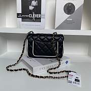 Fortok Chanel Small Graphic Frame Flap Bag in black 13.5 x 19.5 x 7cm - 5