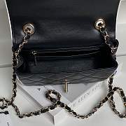 Fortok Chanel Small Graphic Frame Flap Bag in black 13.5 x 19.5 x 7cm - 2