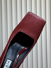 Fortok Alaïa square-toe pumps Red - 2