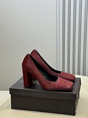 Fortok Alaïa square-toe pumps Red - 6