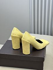 Fortok Alaïa square-toe pumps Yellow - 6