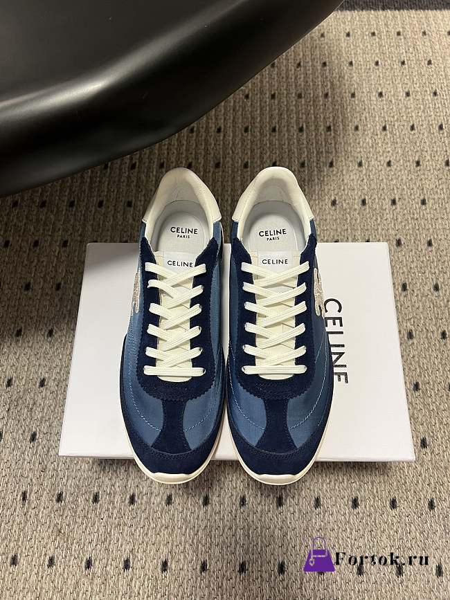 Fortok Celine Racer low lace-up sneakers Blue - 1