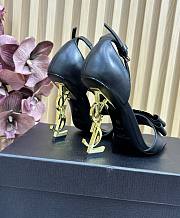 Fortok Saint Laurent leather ankle strap Heels Black 11cm - 3