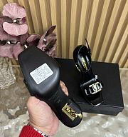 Fortok Saint Laurent patent leather ankle strap Heels Black 11cm - 6