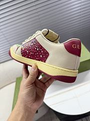 Fortok Gucci GG crystal Screener sneaker in burgundy - 2