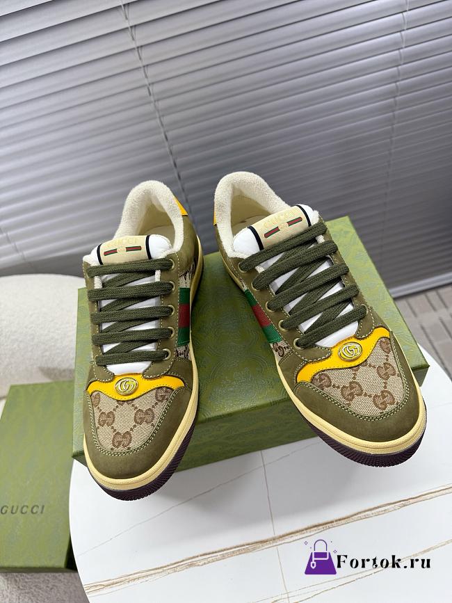 Fortok Gucci Screener GG canvas sneakers Green - 1