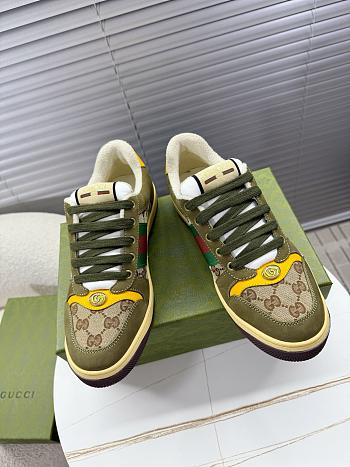 Fortok Gucci Screener GG canvas sneakers Green