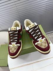 Fortok Gucci Screener GG canvas sneakers Burgundy - 1