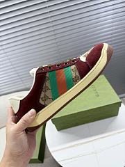 Fortok Gucci Screener GG canvas sneakers Burgundy - 6