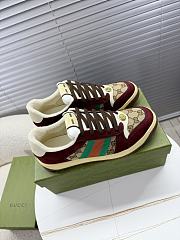 Fortok Gucci Screener GG canvas sneakers Burgundy - 2