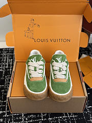 Fortok Louis Vuitton LV Tilted sneakers in Green suede - 1