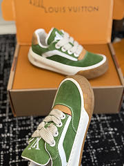 Fortok Louis Vuitton LV Tilted sneakers in Green suede - 4