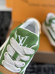 Fortok Louis Vuitton LV Tilted sneakers in Green suede - 2