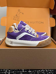 Fortok Louis Vuitton LV Tilted sneakers in Suede Purple - 5