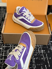 Fortok Louis Vuitton LV Tilted sneakers in Suede Purple - 4