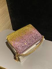 Fortok Jimmy Choo Beaded Clutch Bag Yellow 26×20×3cm - 6