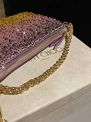 Fortok Jimmy Choo Beaded Clutch Bag Yellow 26×20×3cm - 2