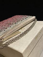 Fortok Jimmy Choo Beaded Clutch Bag Pink 26×20×3cm - 6