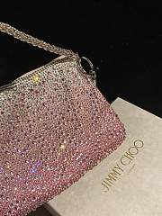 Fortok Jimmy Choo Beaded Clutch Bag Pink 26×20×3cm - 5