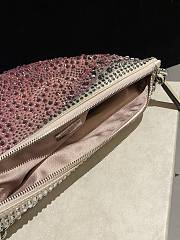 Fortok Jimmy Choo Beaded Clutch Bag Pink 26×20×3cm - 3