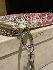 Fortok Jimmy Choo Beaded Clutch Bag Pink 26×20×3cm - 2