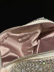 Fortok Jimmy Choo Beaded Clutch Bag White 26×20×3cm - 4